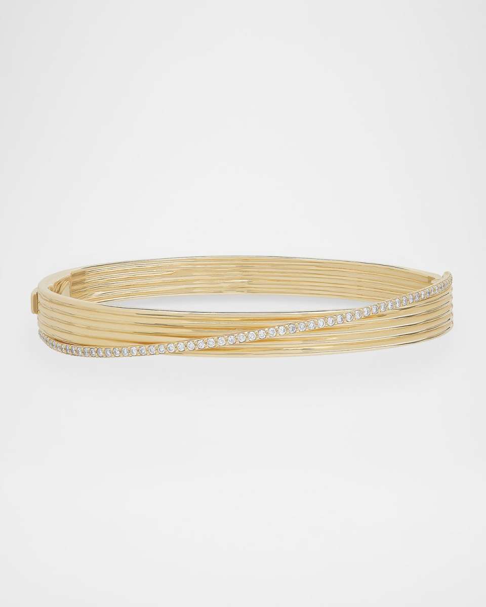Kinetic Pave Diamond Bangle Bracelet